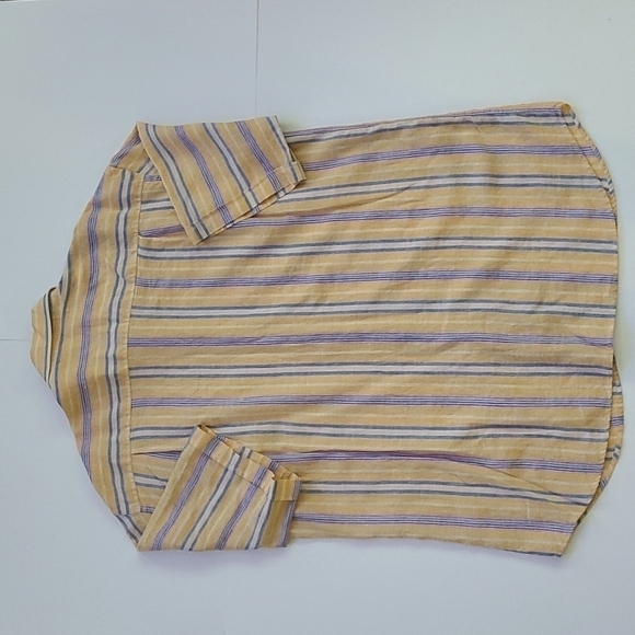 Paul & Shark Yellow & Blue Striped Button-Up Shirt - Picture 2 of 8